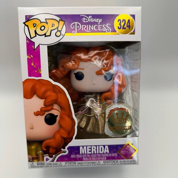 Merida #324 Funko Pop Disney – Gold Accents with Pin - Picture 1 of 6
